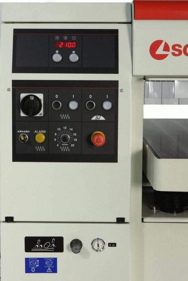 Control Panel on the SCM Model Class S630 Thickness Planer