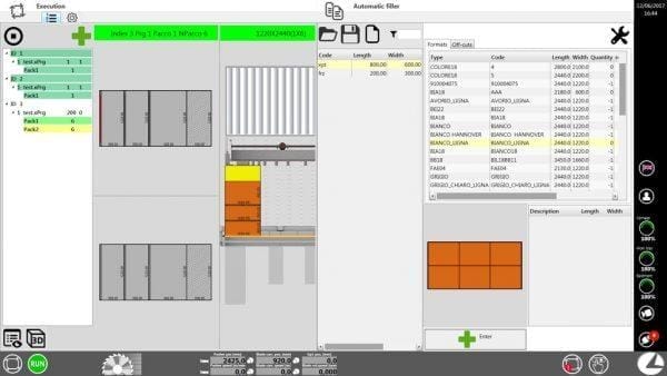 SCM Gabbiani S Beam Saw software