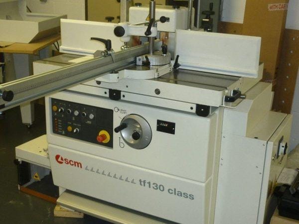 Component of the SCM Model TF130-PS Class Spindle Moulder with Integrated Sliding Table