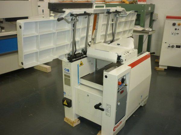 Side shot of the SCM Model FS410 Nova Combined Planer Thicknesser in a warehouse