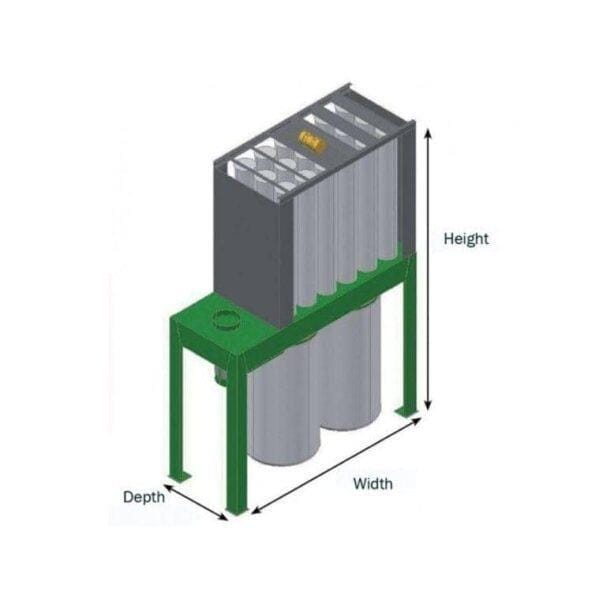 MK6 MTFA 6 Bag Dust Extractor from Inventair