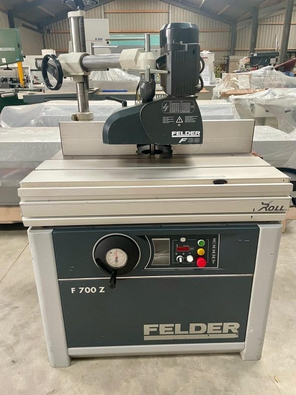 USED Felder Model F700Z Spindle Moulder with Power Feed & Sliding Table