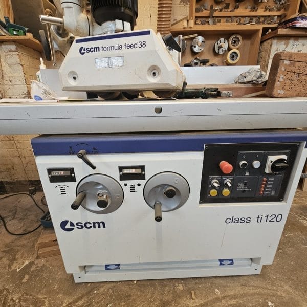 Used SCM Class Model Ti120-LL Tilting Spindle Moulder & SCM Feed 38 Power feed - Image 2
